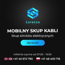 Mobilny skup kabli. Skup silników elektrycznych