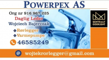 Powerpex AS poszukuje do pracy hydraulików na projekty w Oslo i okolicy