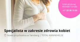 Nowa, prywatna przychodnia zdrowia kobiety w Tønsberg.