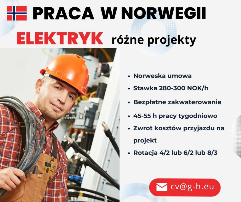 Elektryk - różne projekty - do 300 NOK / h