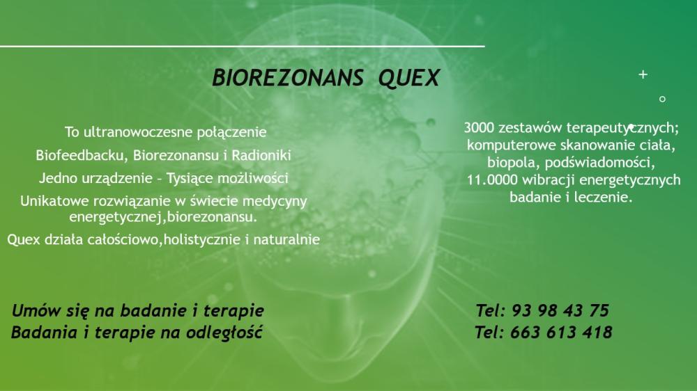 Badanie i terapia biorezonansem Quex