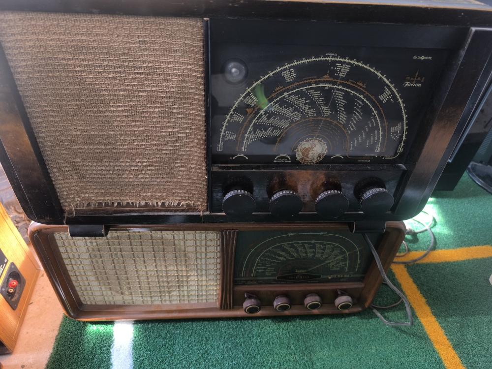 Zestaw 2 sztuk Stare radio