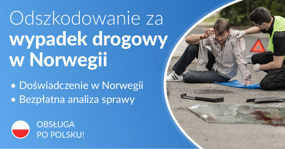 Odszkodowanie za WYPADEK DROGOWY w Norwegii