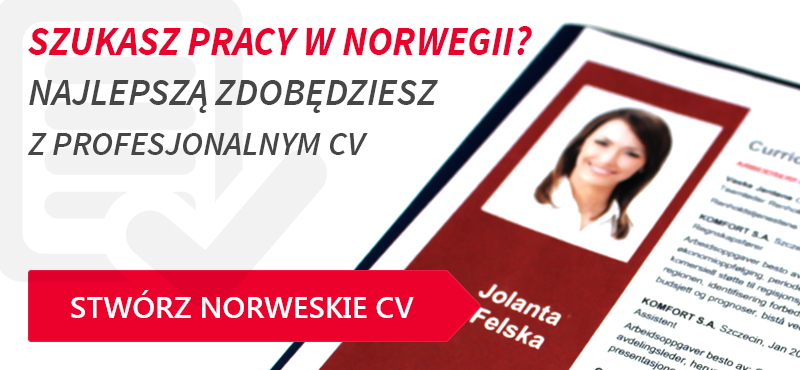 CV w języku norweskim - tłumaczenie i korekta