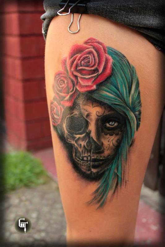 TATTOO Tatuaż, projekt, wykonanie DRAMMEN BUSKERUD