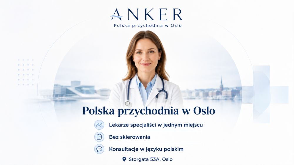 Polska Przychodnia w Oslo – lekarz ogólny, ginekolog, psychiatra, ortopeda, chirurg plastyczny