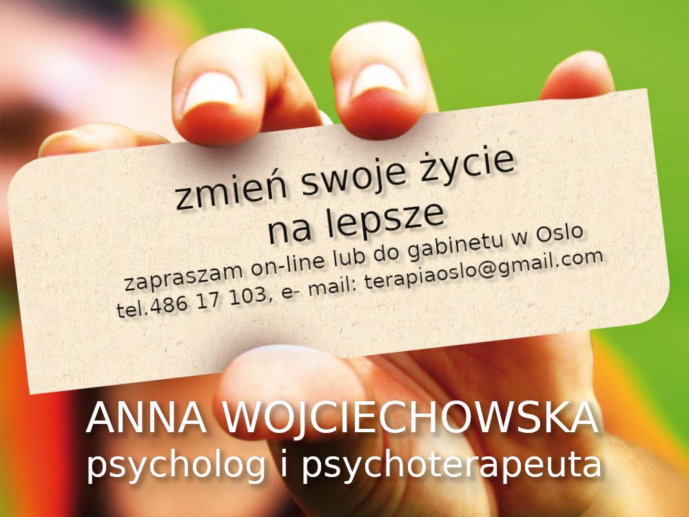 Psycholog, psychoterapeuta w Oslo