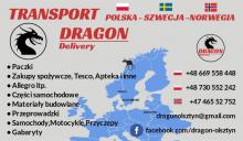 Transport  Polska - Szwecja - Norwegia Dragon-Olsztyn