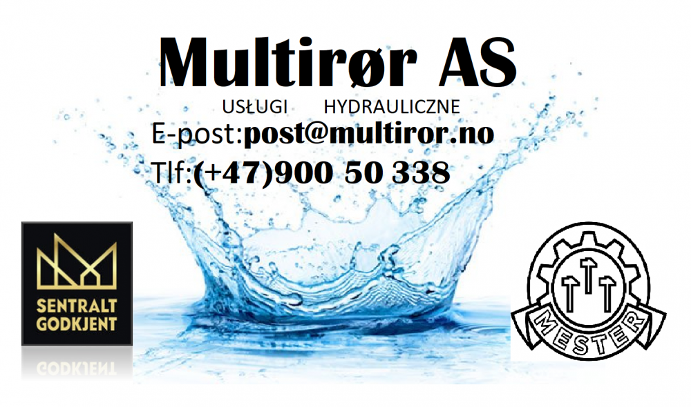 Firma Multirør AS Usługi hydrauliczne(Oslo,Drammen,Lilestrøm,Asker,Hønefoss)