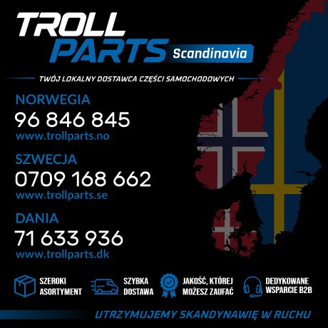TrollParts – 11 lat doświadczenia w dystrybucji części samochodowych w Norwegii